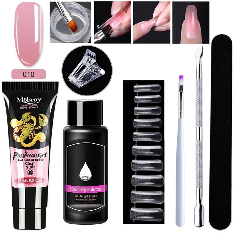 Poly Gel Nail Extension Kit
