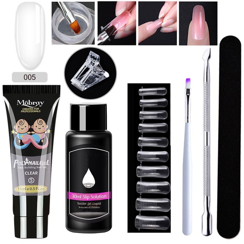 Poly Gel Nail Extension Kit