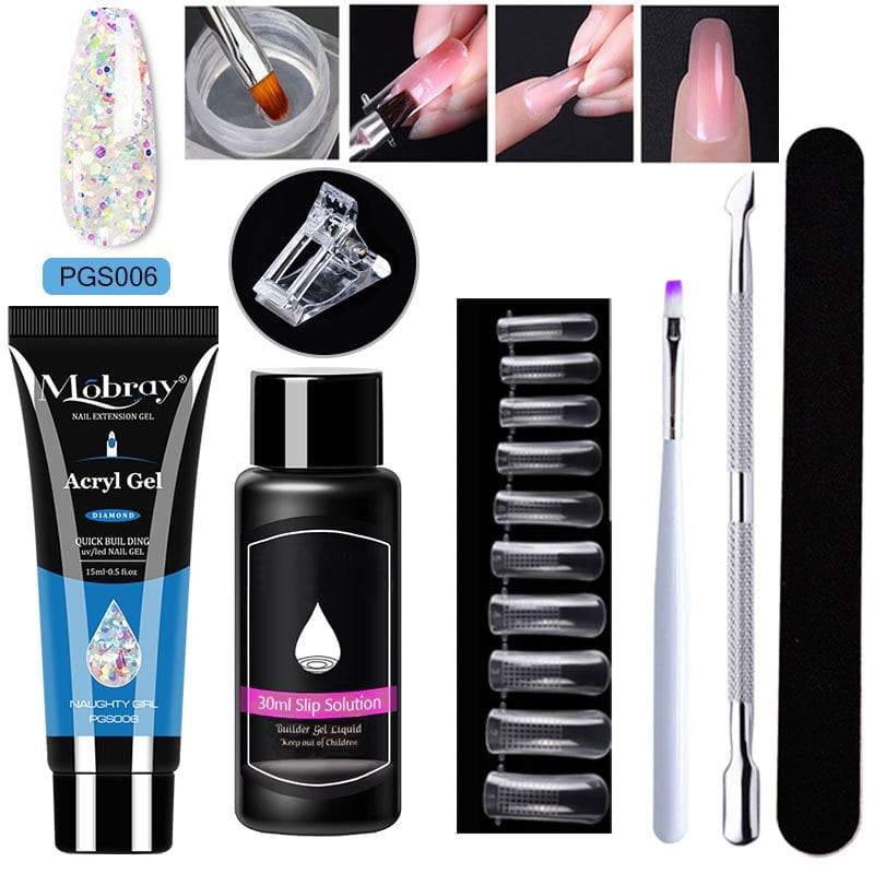 Poly Gel Nail Extension Kit