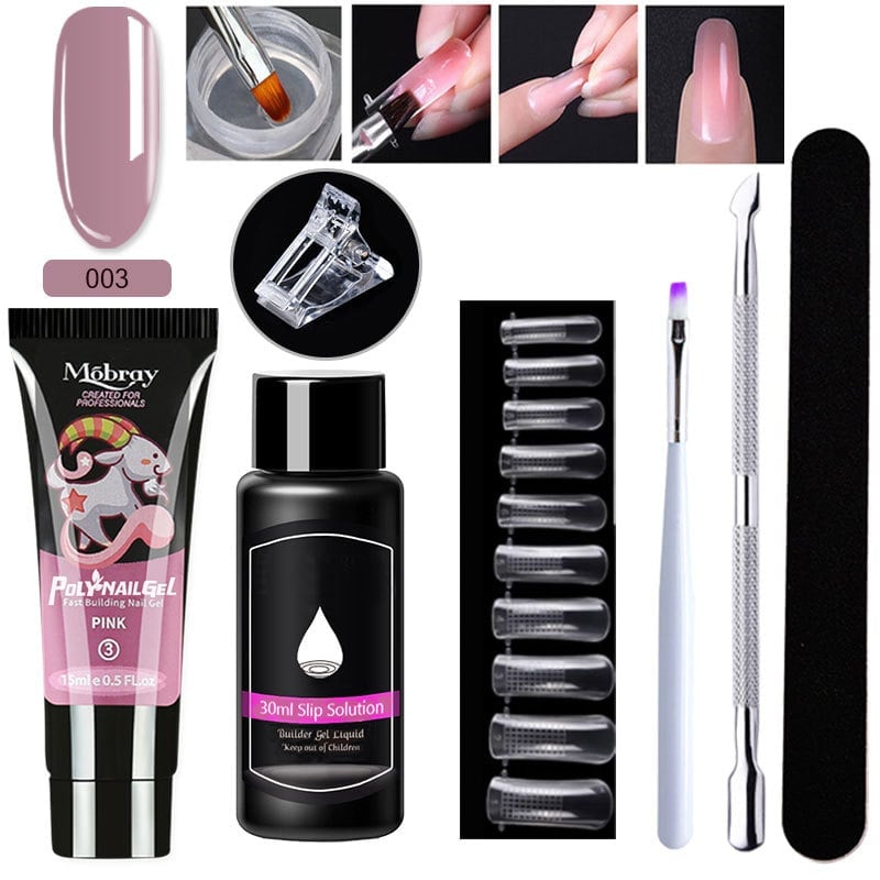 Poly Gel Nail Extension Kit