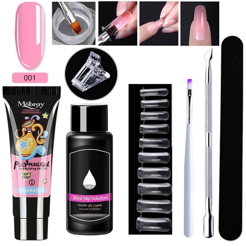 Poly Gel Nail Extension Kit