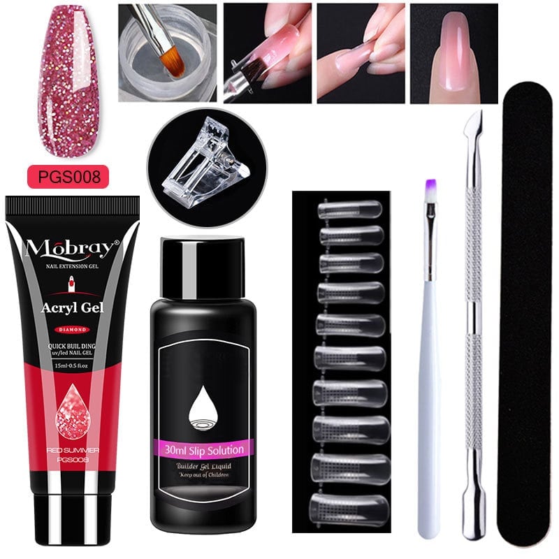 Poly Gel Nail Extension Kit