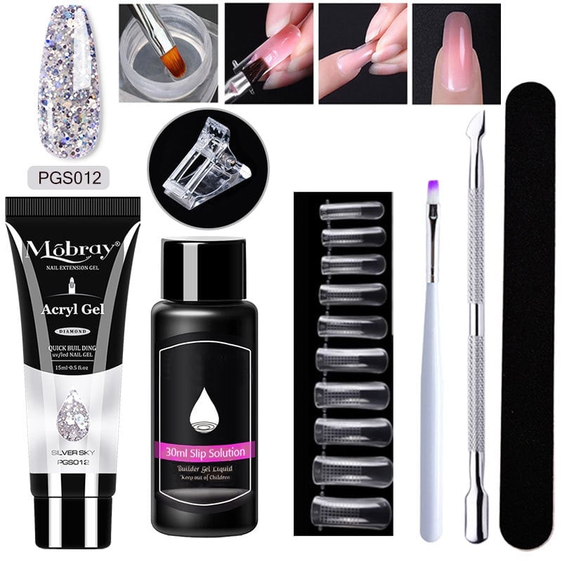 Poly Gel Nail Extension Kit