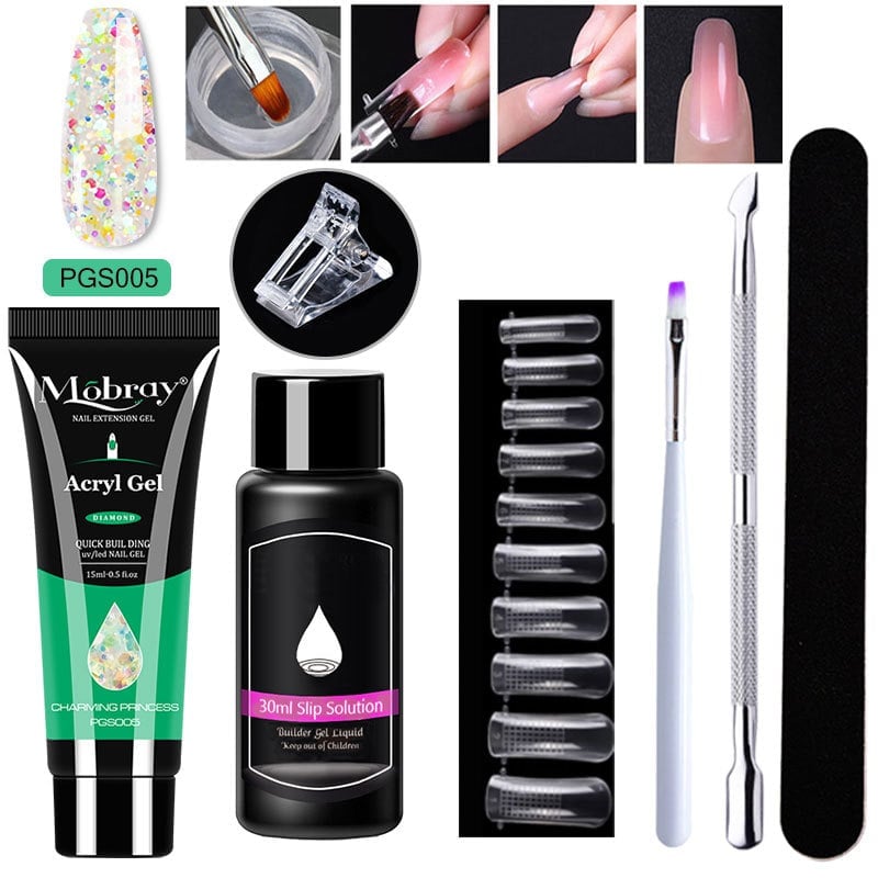 Poly Gel Nail Extension Kit