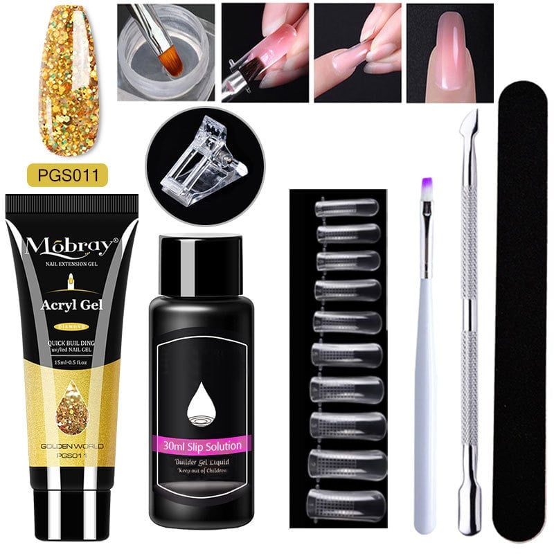 Poly Gel Nail Extension Kit