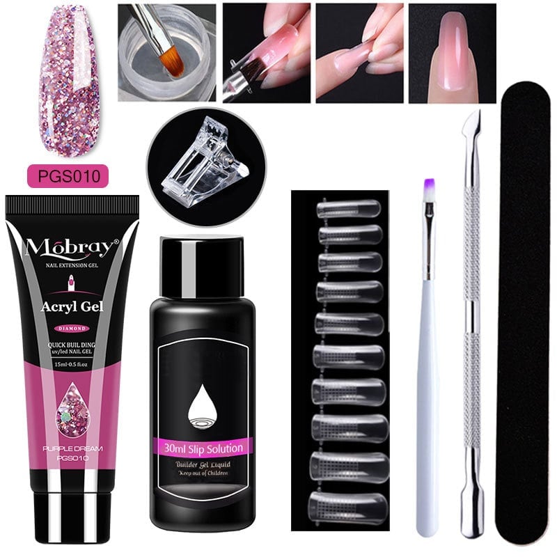Poly Gel Nail Extension Kit