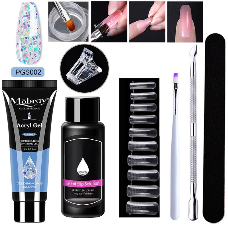 Poly Gel Nail Extension Kit