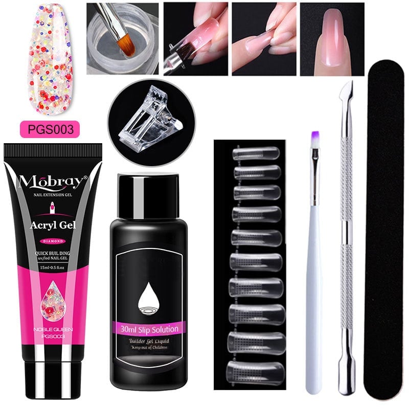 Poly Gel Nail Extension Kit