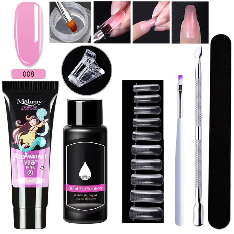 Poly Gel Nail Extension Kit